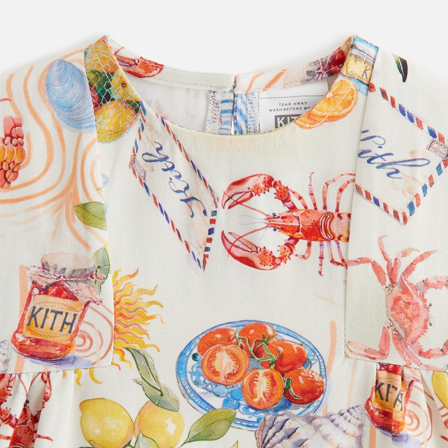 Kids Kith Kith Baby Summer Picnic Dress Bloomer Set - Sandrift