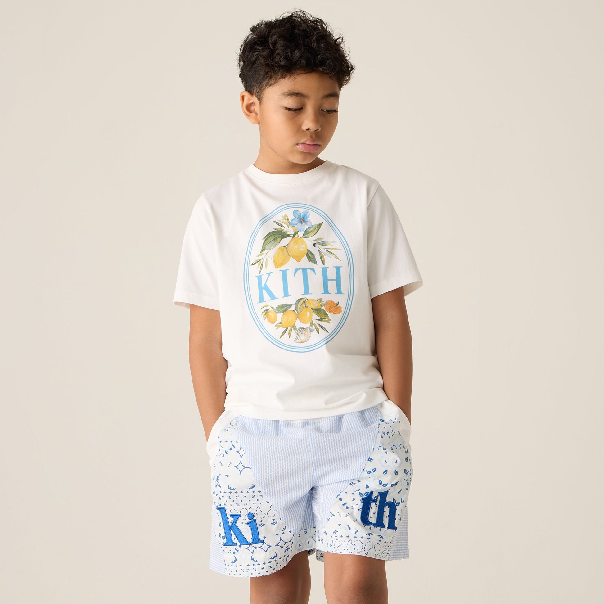 Kids Kith Kith Kids Summer Picnic Graphic Tee - White