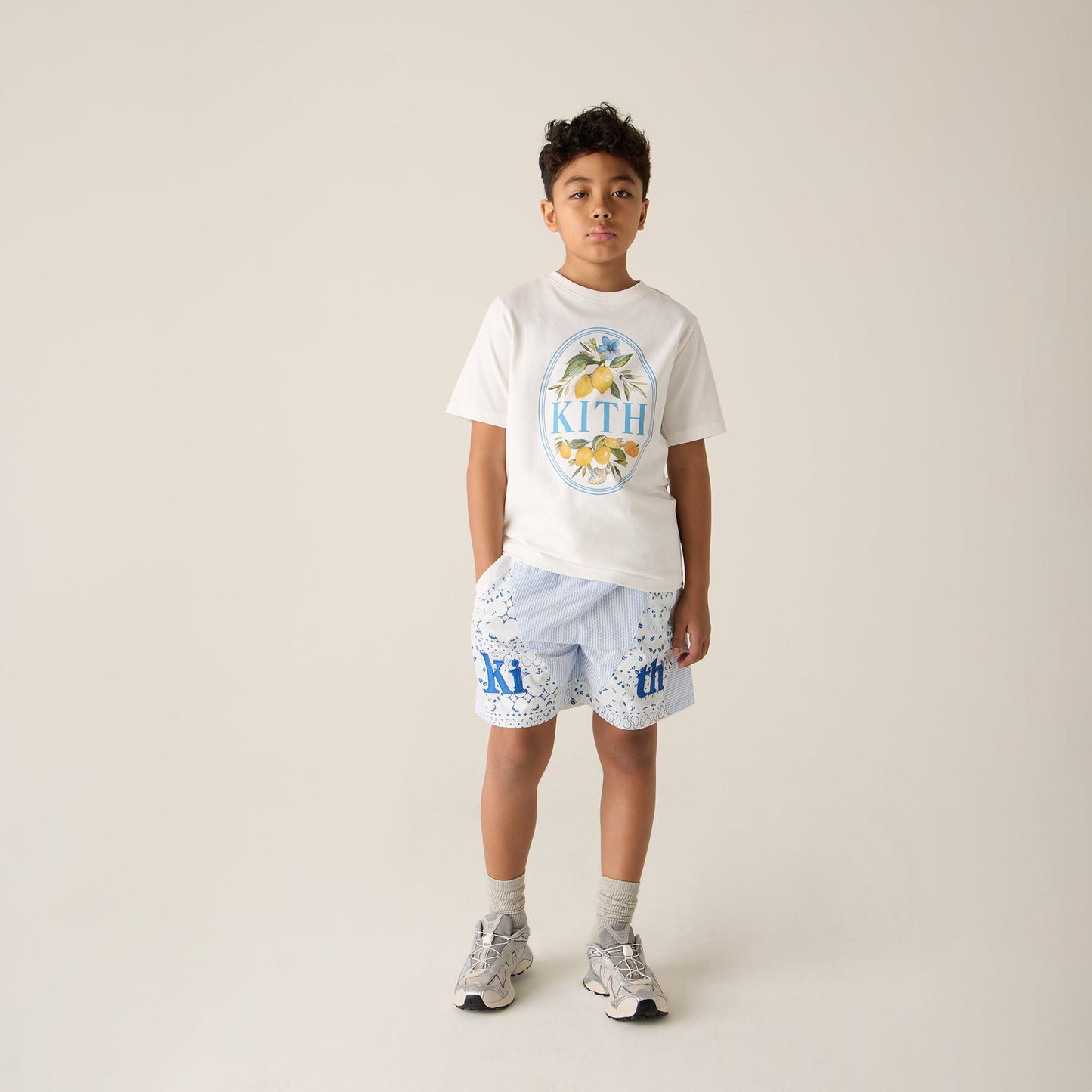 Kids Kith Kith Kids Summer Picnic Graphic Tee - White