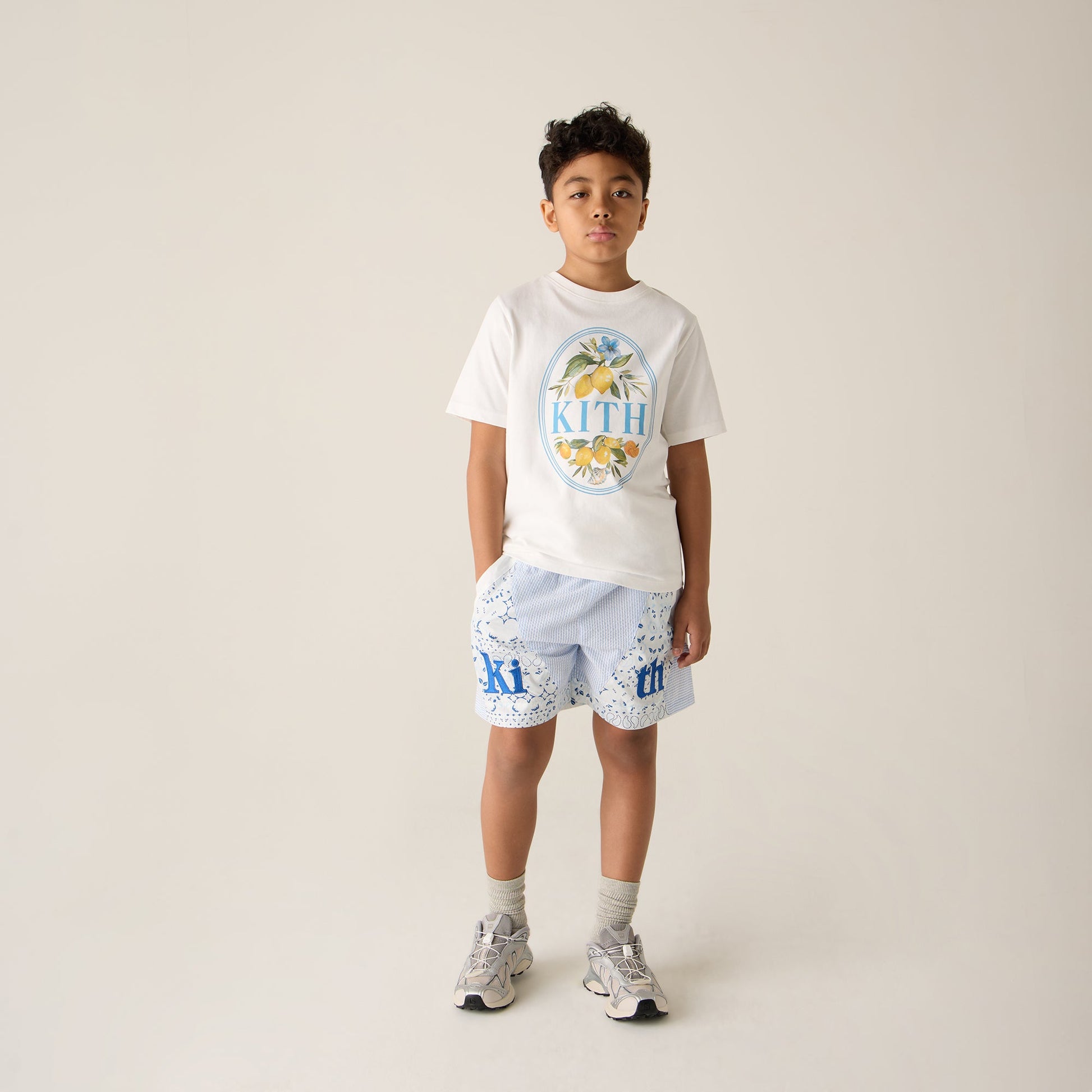 Kids Kith Kith Kids Summer Picnic Graphic Tee - White