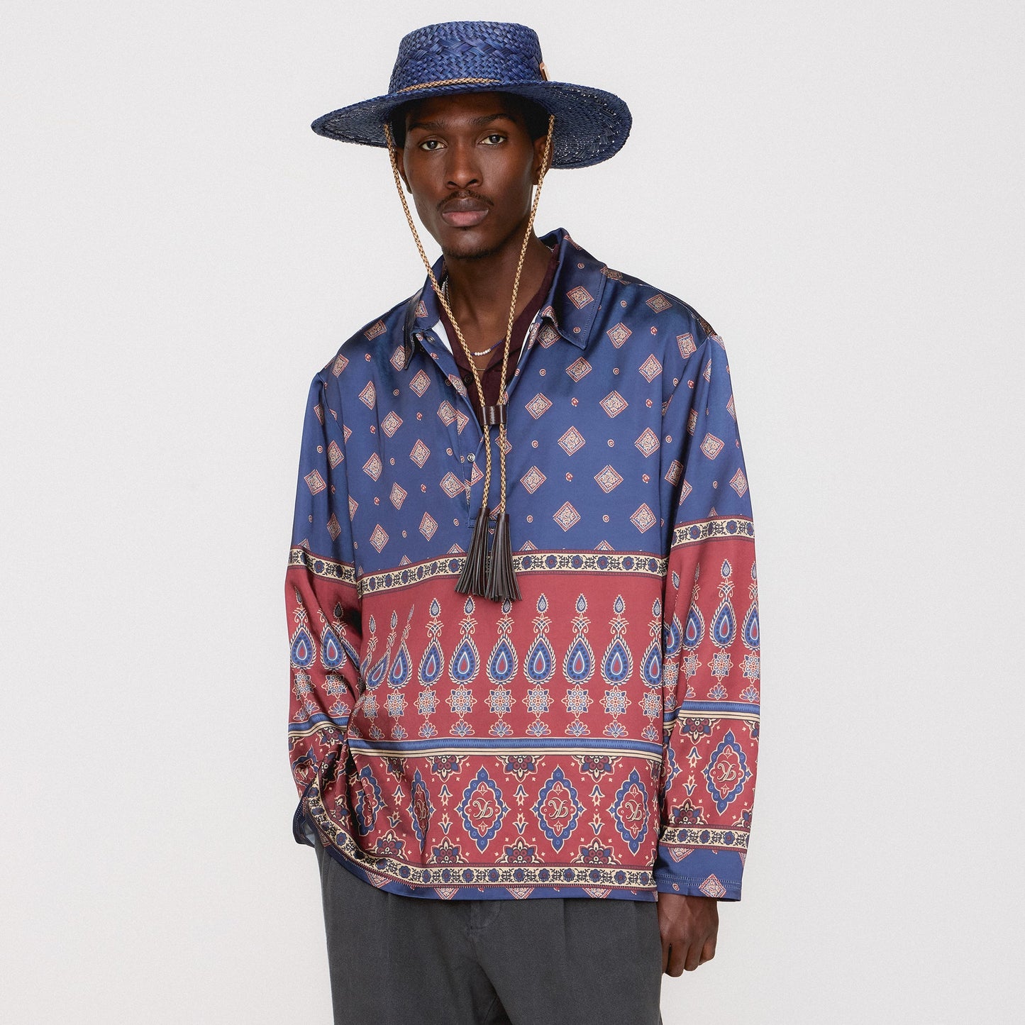 Men Kith Kith Paterson Pullover Shirt - Rhone