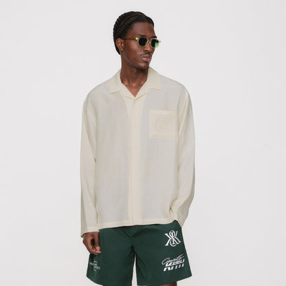 Men Kith Kith Adonis Camp Collar Shirt - Sandrift