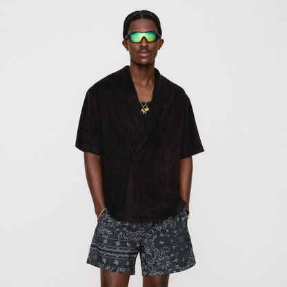 Men Kith Kith Terry Thompson Crossover Shirt - Black
