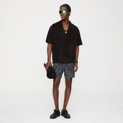 Men Kith Kith Terry Thompson Crossover Shirt - Black
