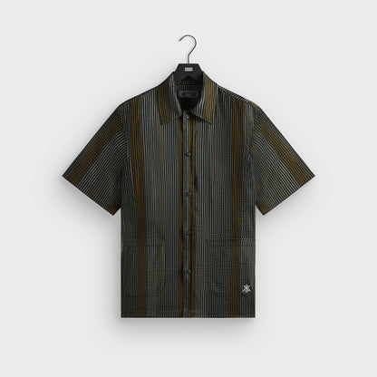 Men Kith Kith Seersucker Boxy Collared Overshirt - Stadium