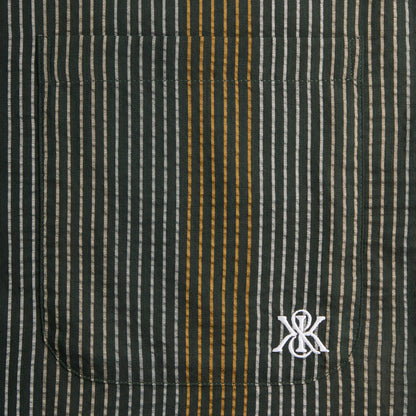 Men Kith Kith Seersucker Boxy Collared Overshirt - Stadium