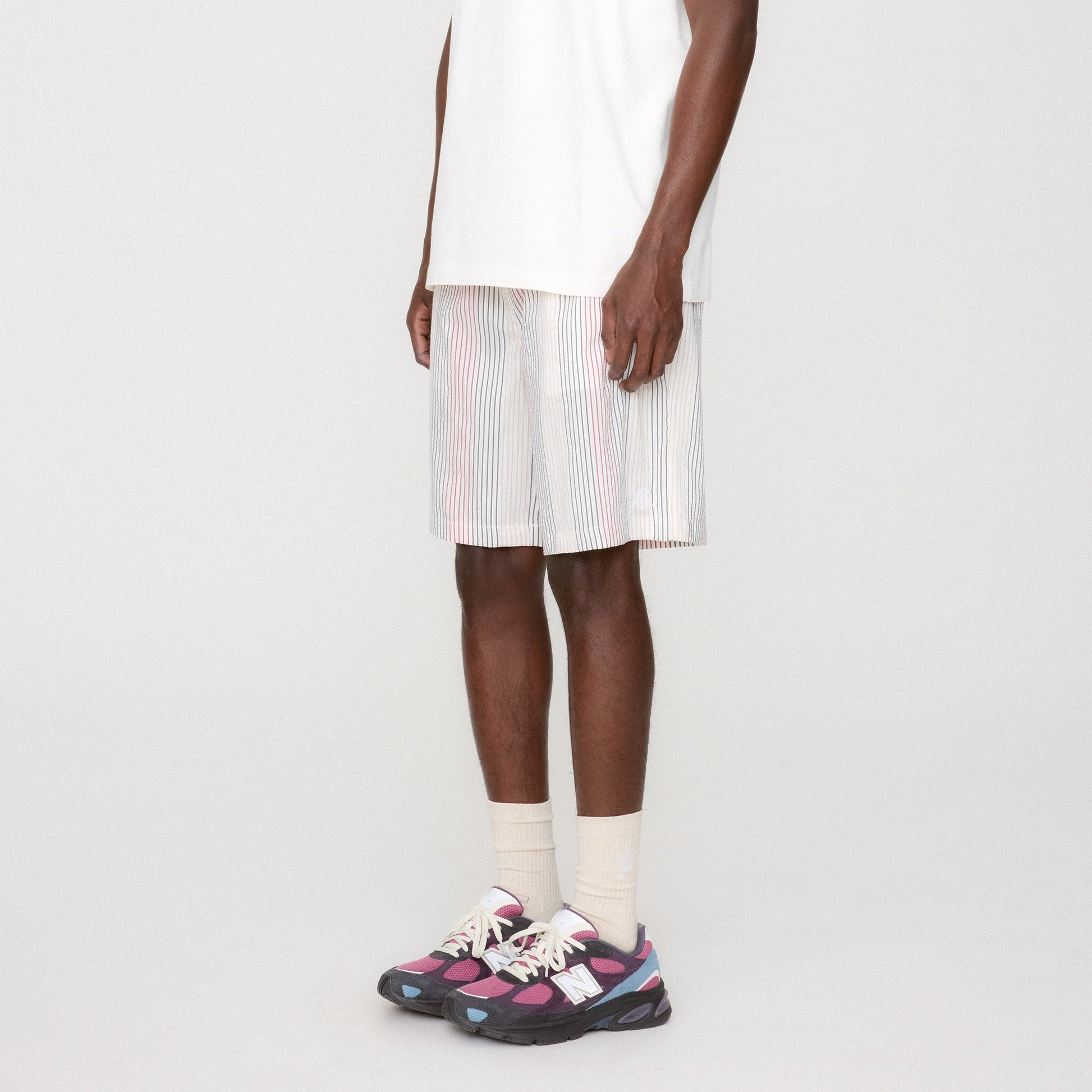 Men Kith Kith Seersucker Lewis Short - White