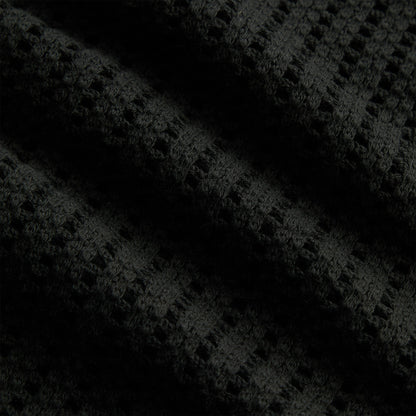 Men Kith Kith Cotton Mesh Thompson Camp Collar Shirt - Black