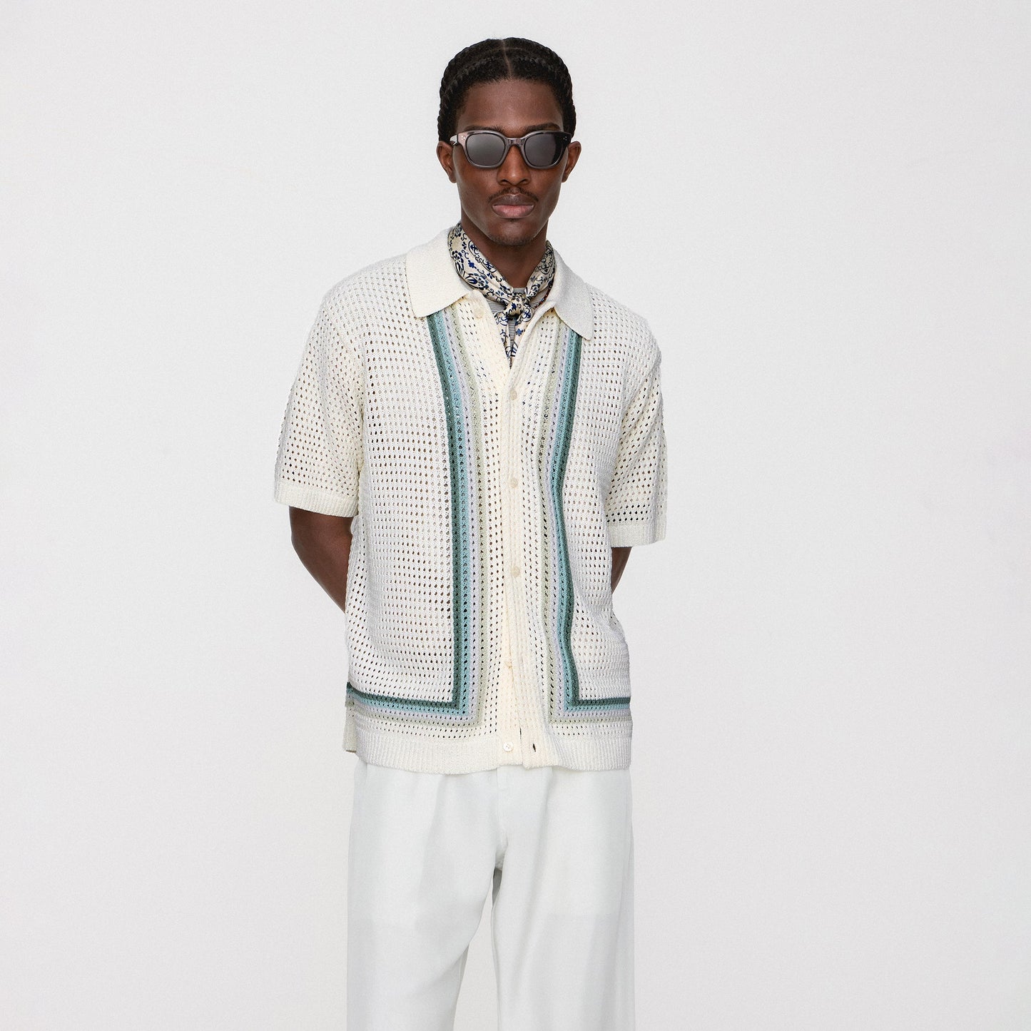 Men Kith Kith Thompson Crochet Buttondown - Waffle