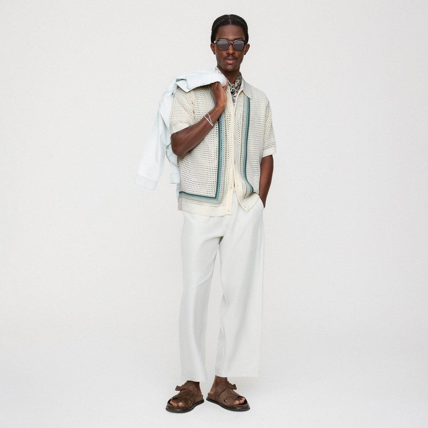 Men Kith Kith Thompson Crochet Buttondown - Waffle