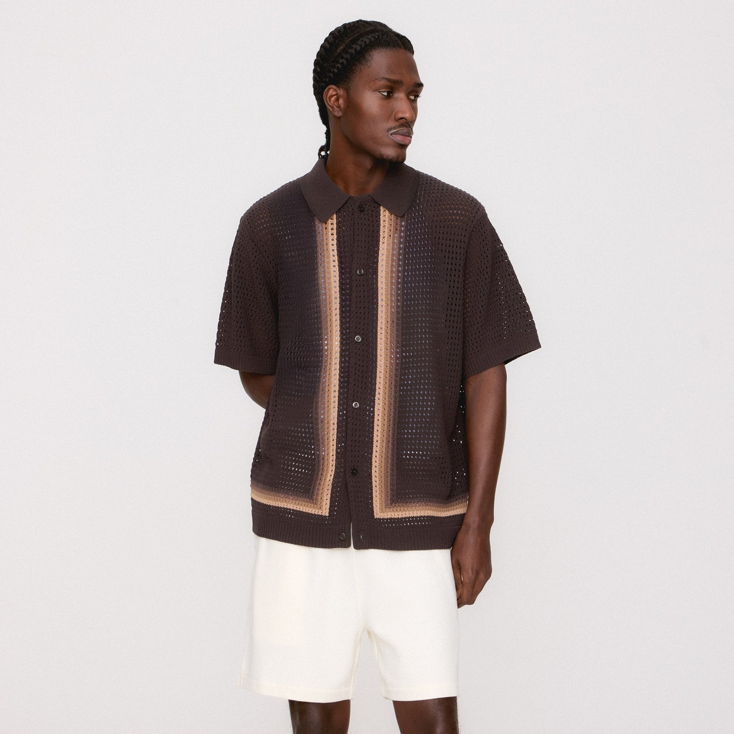 Men Kith Kith Thompson Crochet Buttondown - Kindling