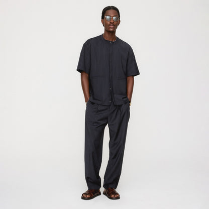 Men Kith &Kin Tropical Wool Casper Shirt - Admiral