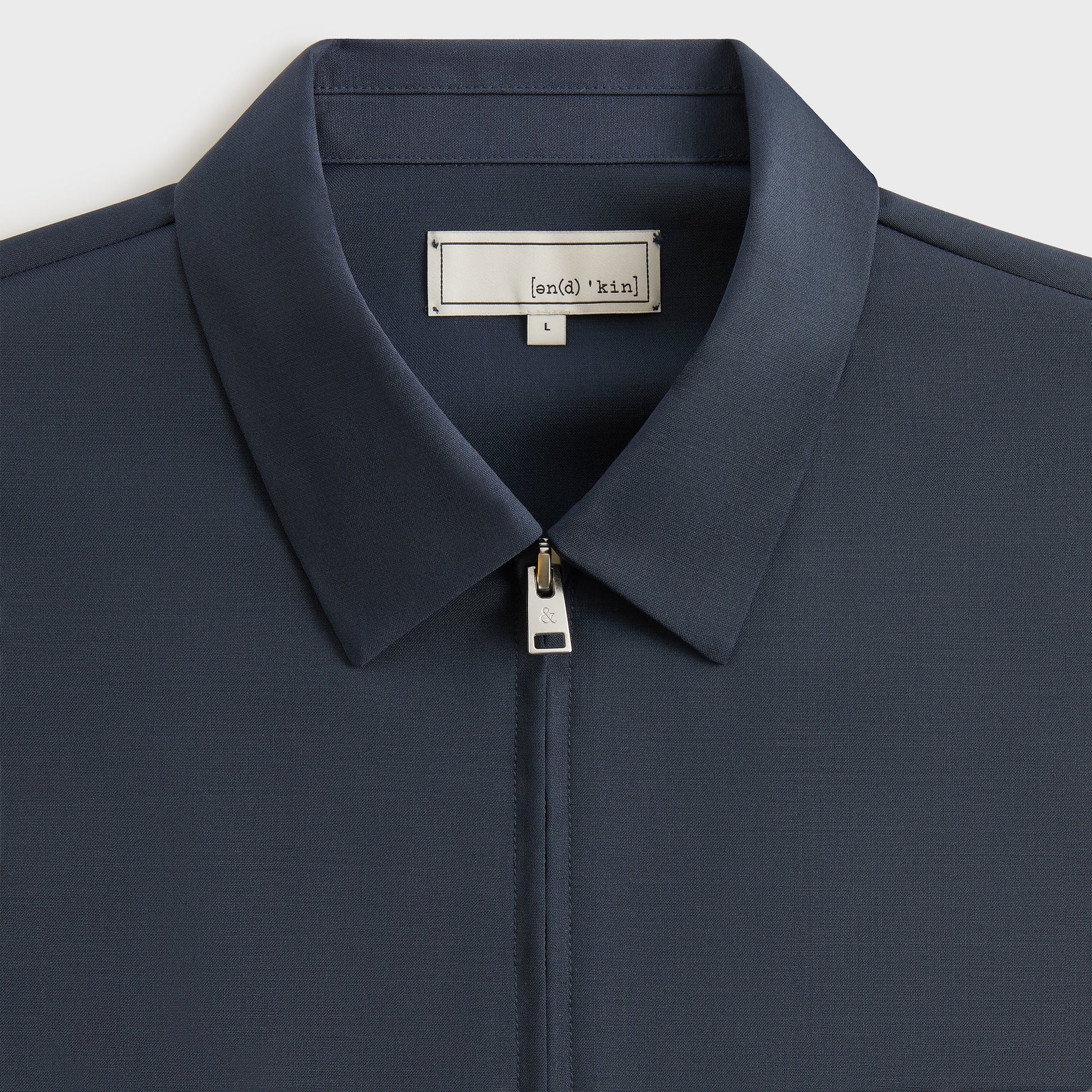 Men Kith &Kin Tropical Wool Davenport Shirt - Admiral