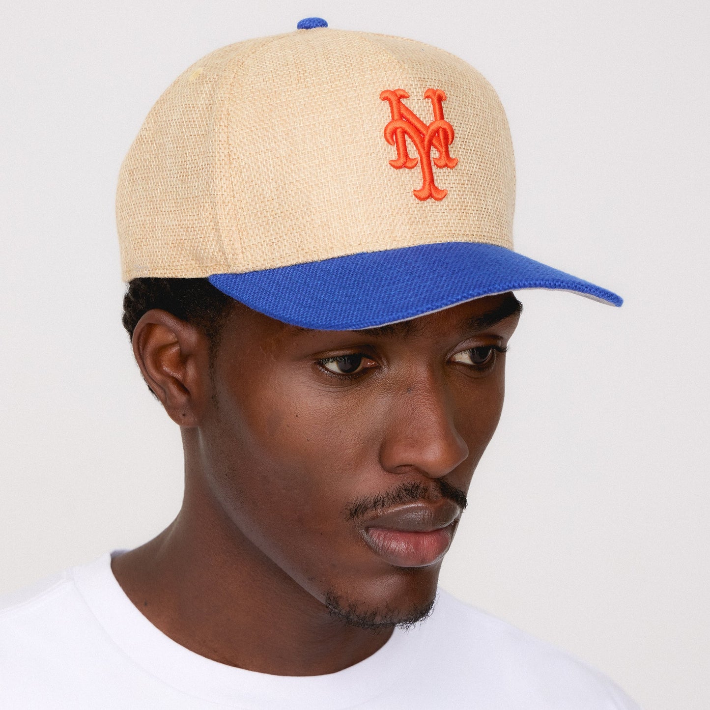 Men Kith Kith & New Era for the New York Mets Raffia 49FORTY Snapback - Natural