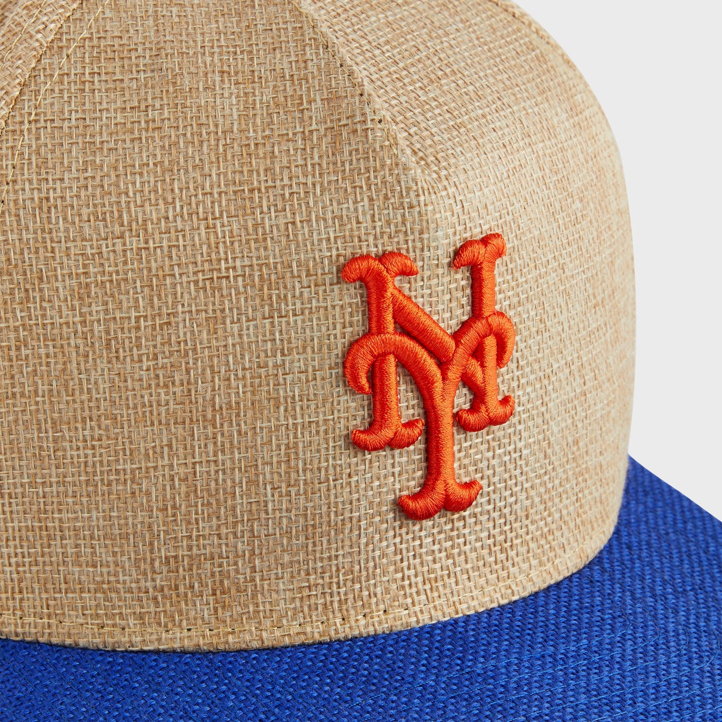 Men Kith Kith & New Era for the New York Mets Raffia 49FORTY Snapback - Natural