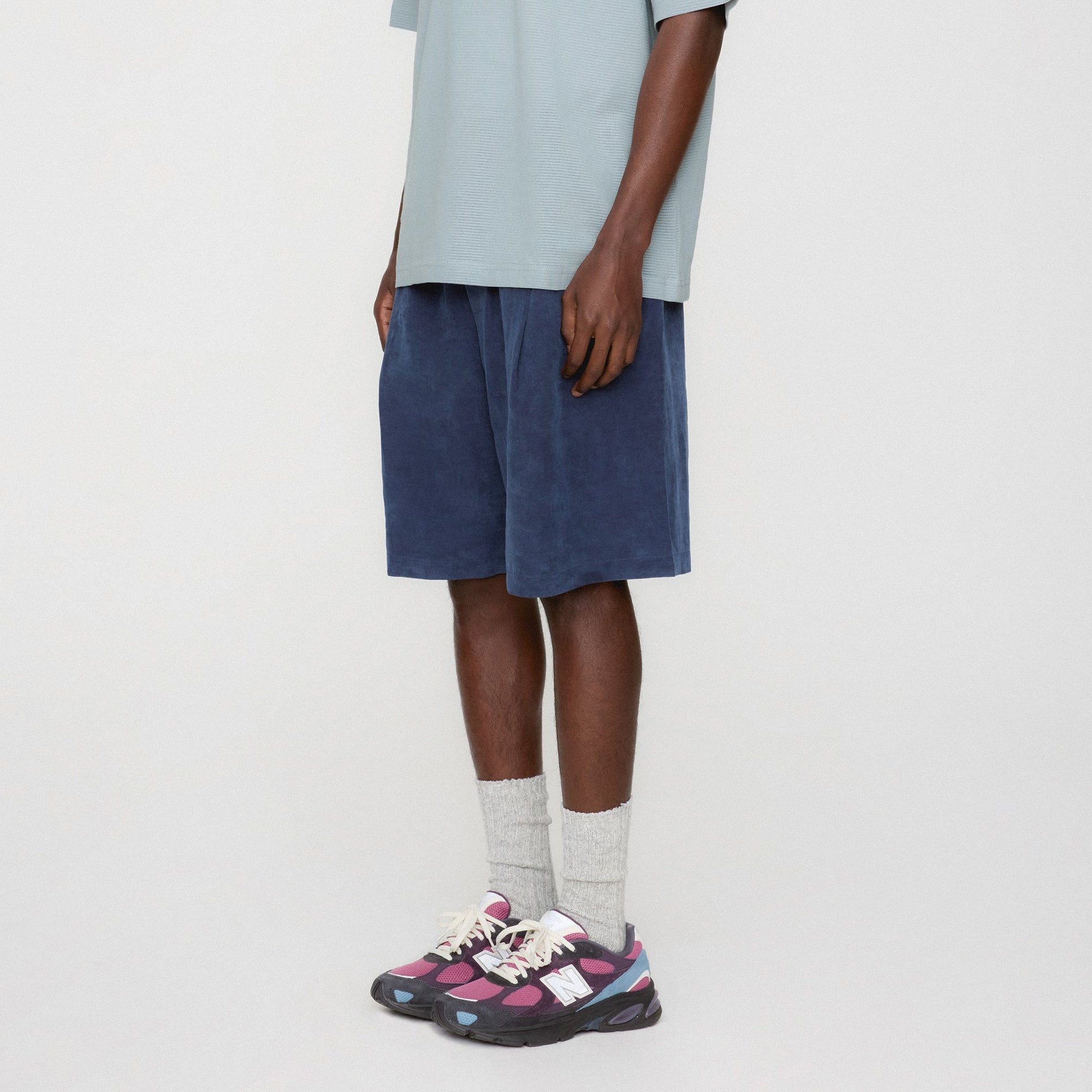 Men Kith Kith Cupro Linen Jude Short - Nocturnal