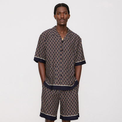 Men Kith Kith Monogram Crest Lewis Short - Nocturnal