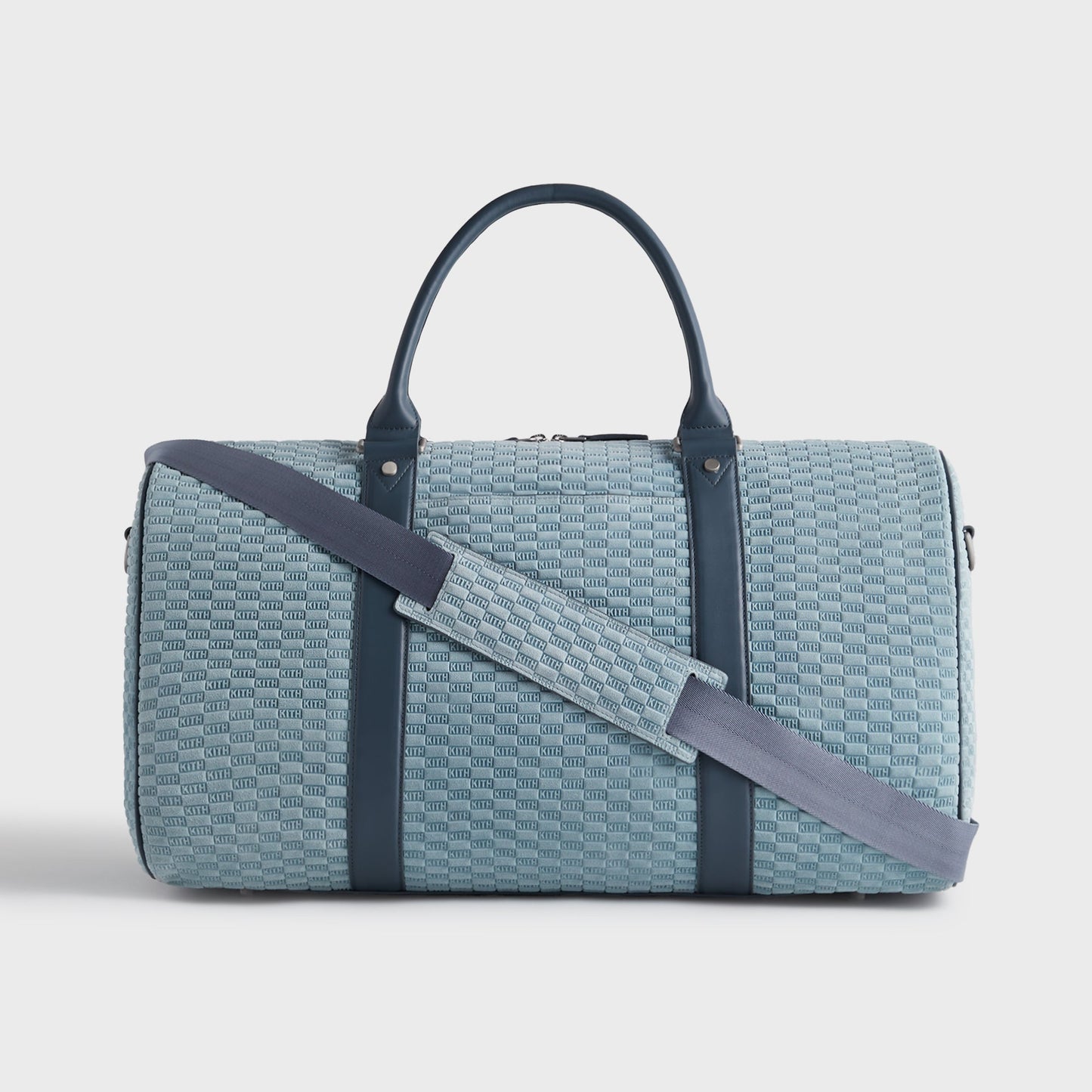Men Kith Kith Monogram Suede Duffle Bag - Mist