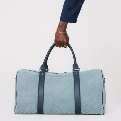 Men Kith Kith Monogram Suede Duffle Bag - Mist