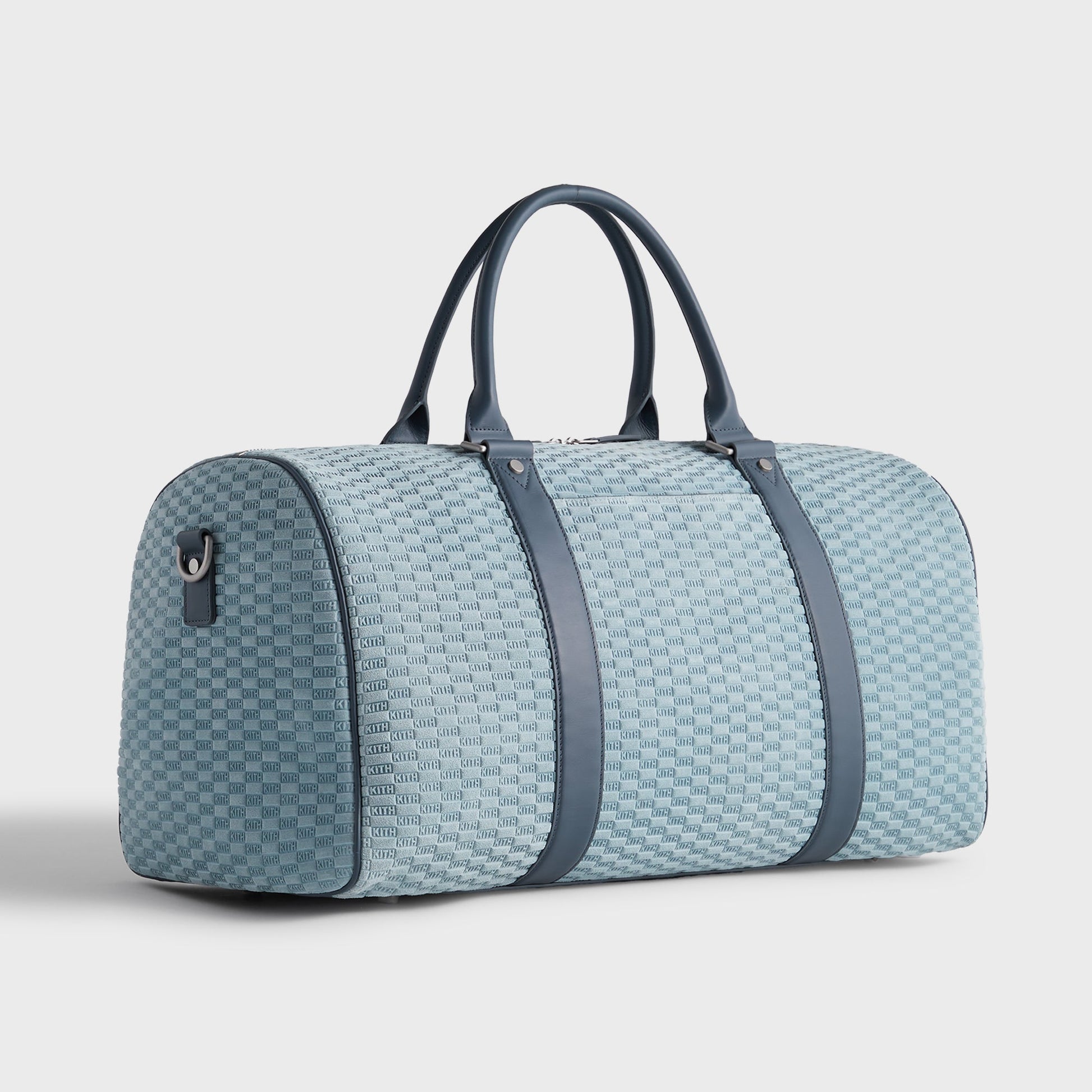 Men Kith Kith Monogram Suede Duffle Bag - Mist