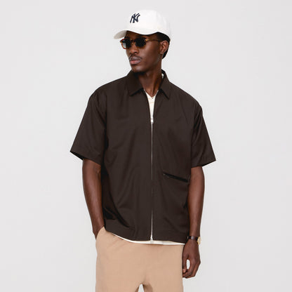 Men Kith &Kin Tropical Wool Davenport Shirt - Kindling