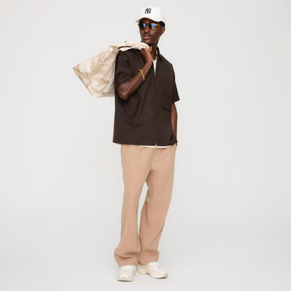 Men Kith &Kin Tropical Wool Davenport Shirt - Kindling