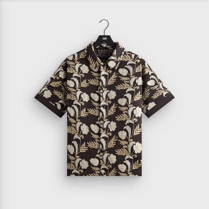 Men Kith Kith Embroidered Floral Woodpoint Shirt - Kindling