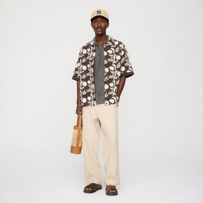 Men Kith Kith Embroidered Floral Woodpoint Shirt - Kindling