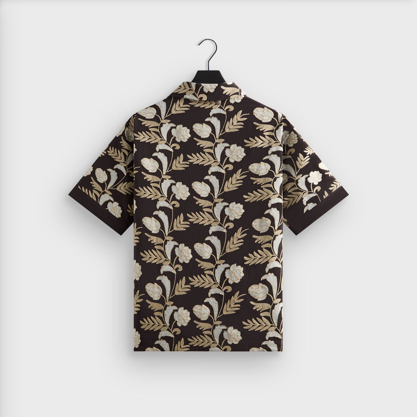 Men Kith Kith Embroidered Floral Woodpoint Shirt - Kindling