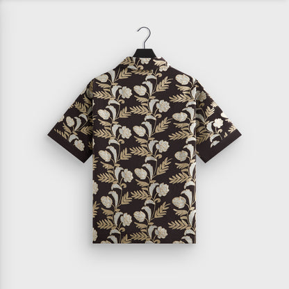 Men Kith Kith Embroidered Floral Woodpoint Shirt - Kindling