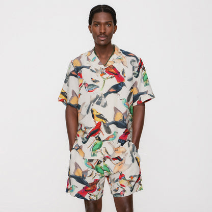 Men Kith &Kin Tropical Bird Active Short - Sandrift