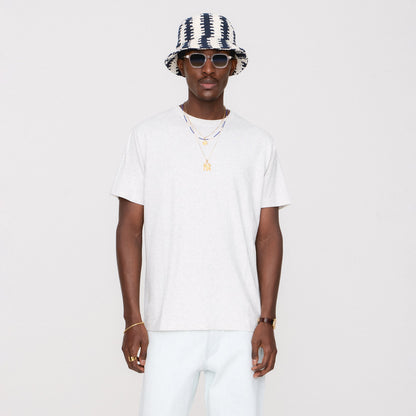Men Kith &Kin Pima Jersey Short Sleeve Heathrow Tee - Light Heather Grey