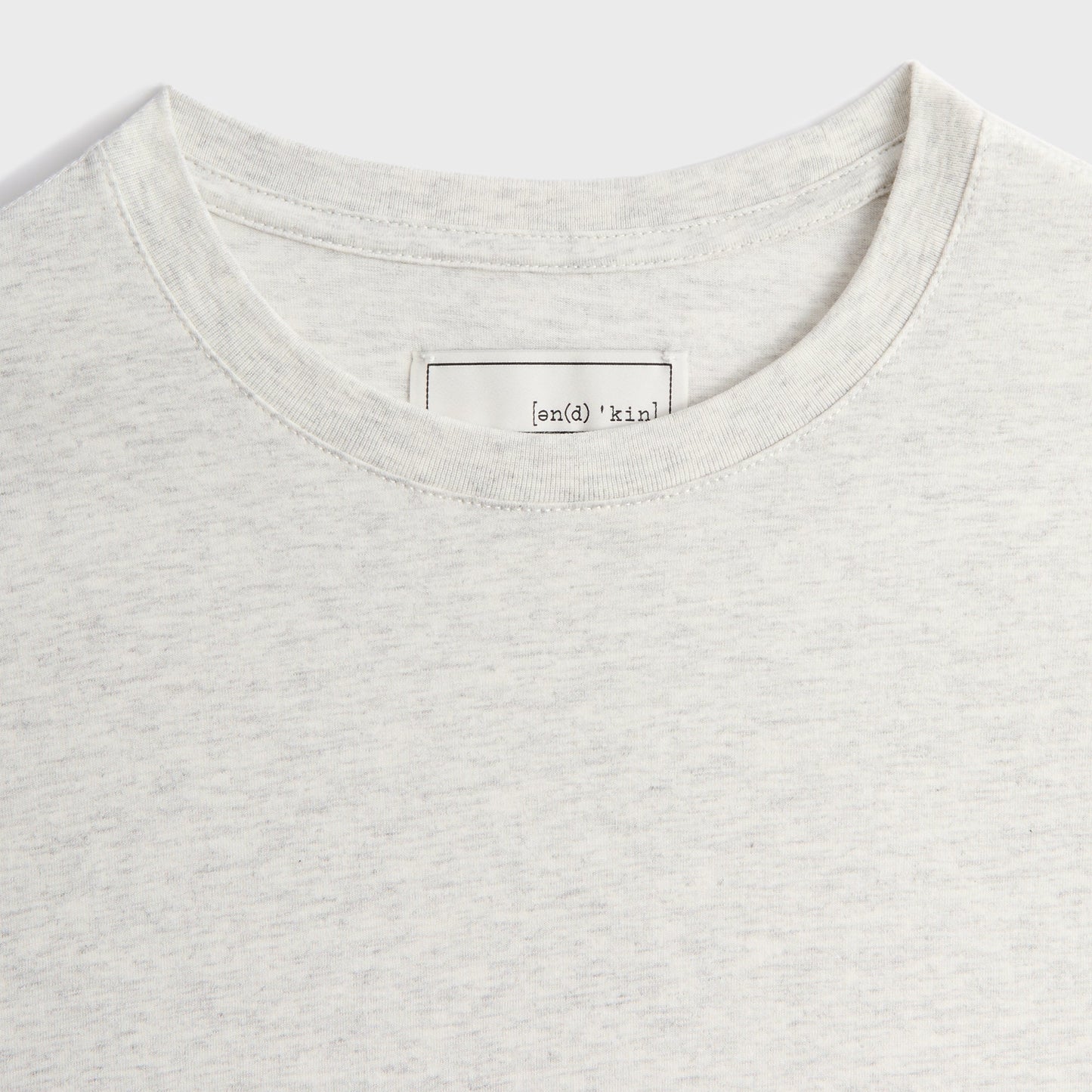 Men Kith &Kin Pima Jersey Short Sleeve Heathrow Tee - Light Heather Grey