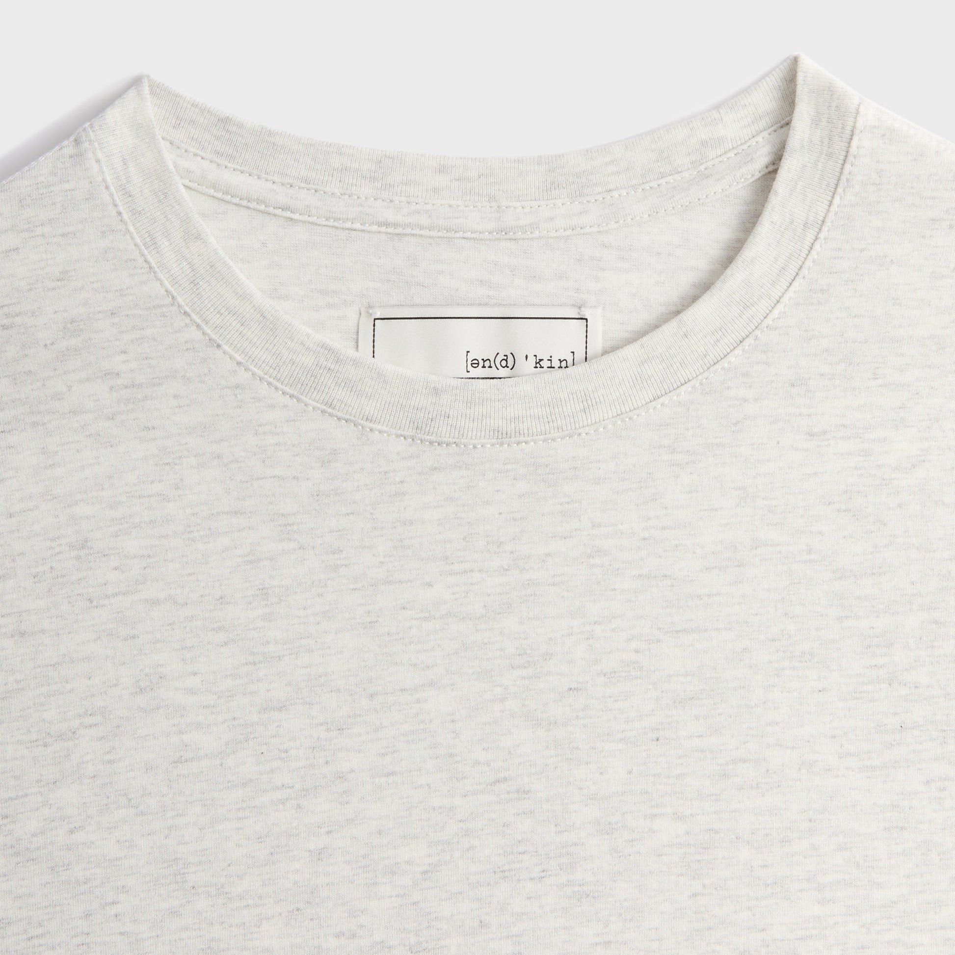 Men Kith &Kin Pima Jersey Short Sleeve Heathrow Tee - Light Heather Grey