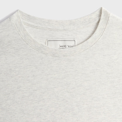 Men Kith &Kin Pima Jersey Short Sleeve Heathrow Tee - Light Heather Grey