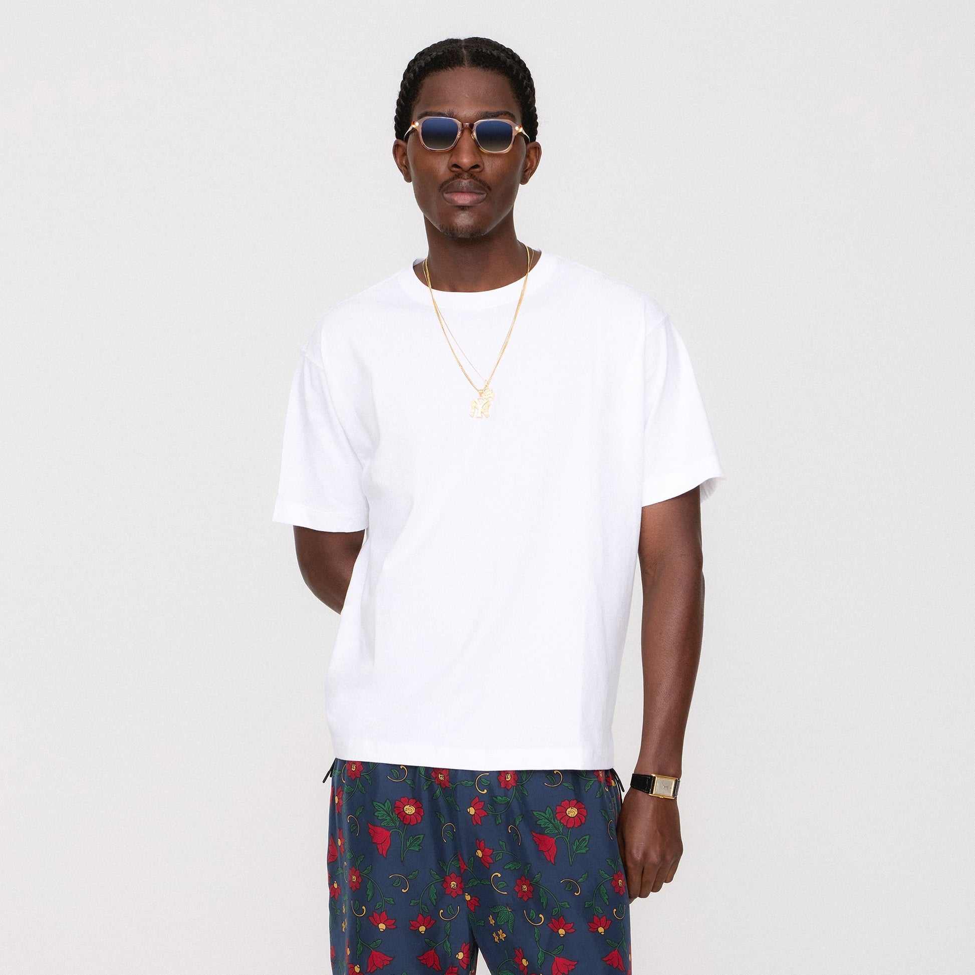 Men Kith &Kin Pima Jersey Alex Boxy Tee - White