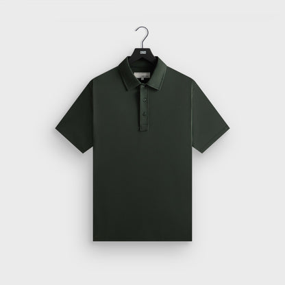 Men Kith &Kin Pima Jersey Short Sleeve Heathrow Polo - Taiga