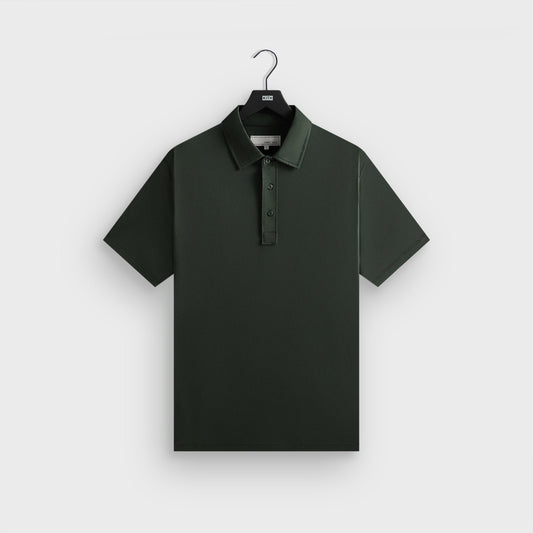 Men Kith &Kin Pima Jersey Short Sleeve Heathrow Polo - Taiga