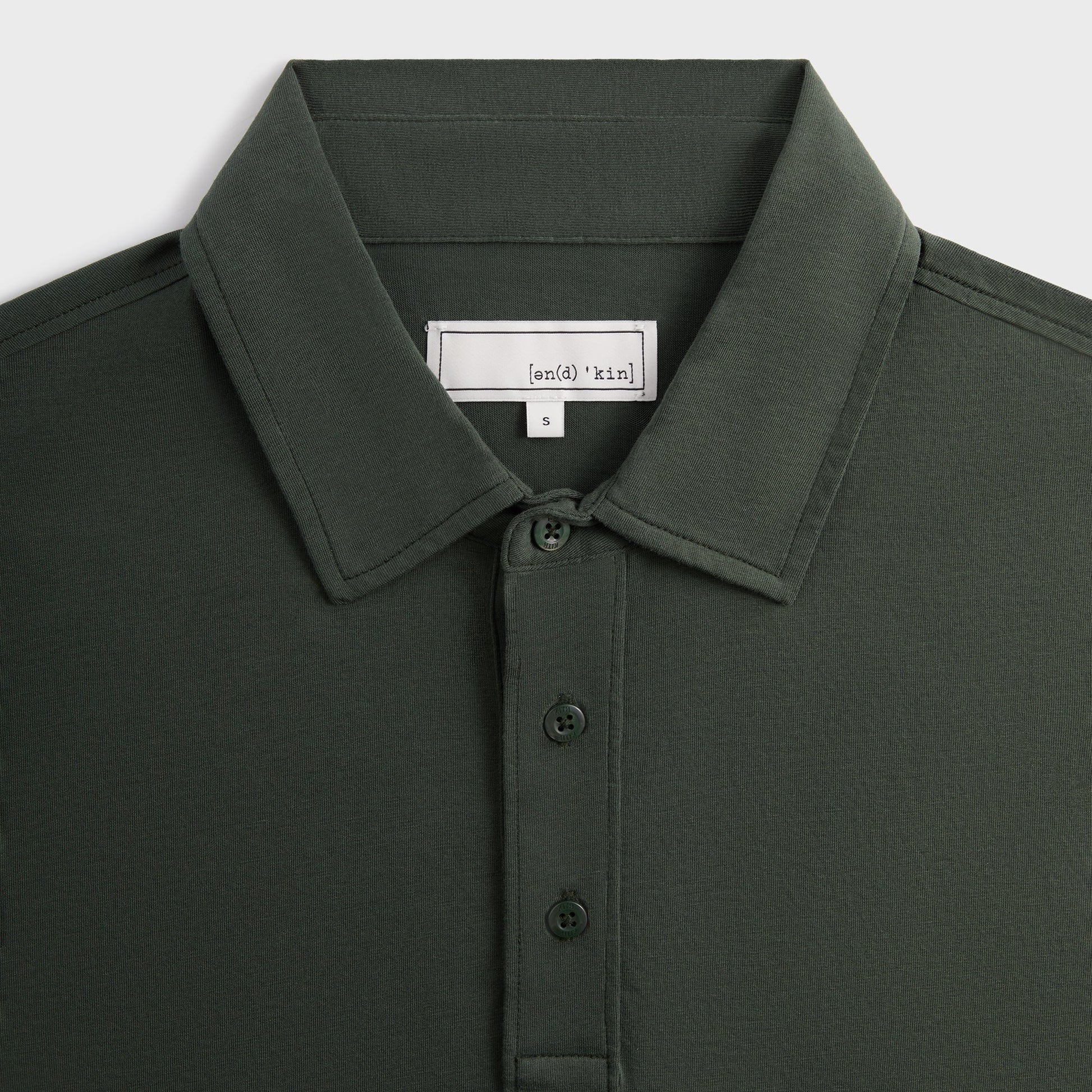 Men Kith &Kin Pima Jersey Short Sleeve Heathrow Polo - Taiga