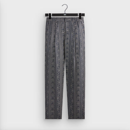 Men Kith &Kin Batik Stripe Pleated Ari Trouser - Nocturnal