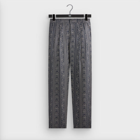 Men Kith &Kin Batik Stripe Pleated Ari Trouser - Nocturnal