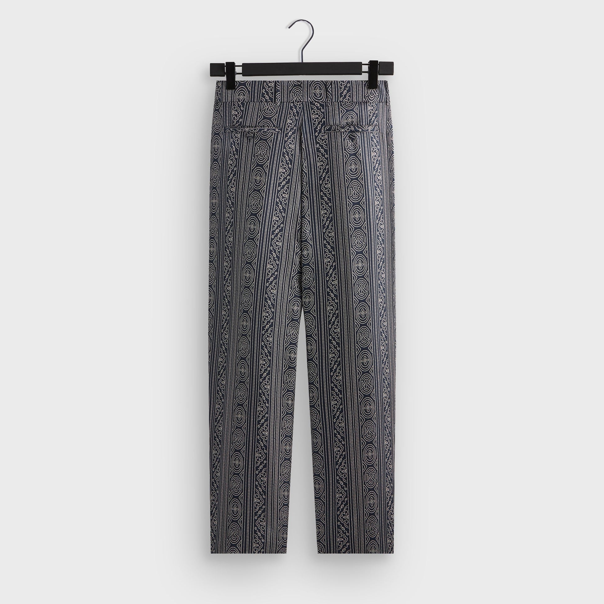 Men Kith &Kin Batik Stripe Pleated Ari Trouser - Nocturnal