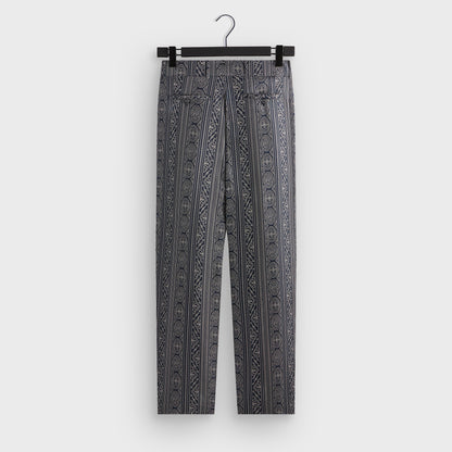 Men Kith &Kin Batik Stripe Pleated Ari Trouser - Nocturnal