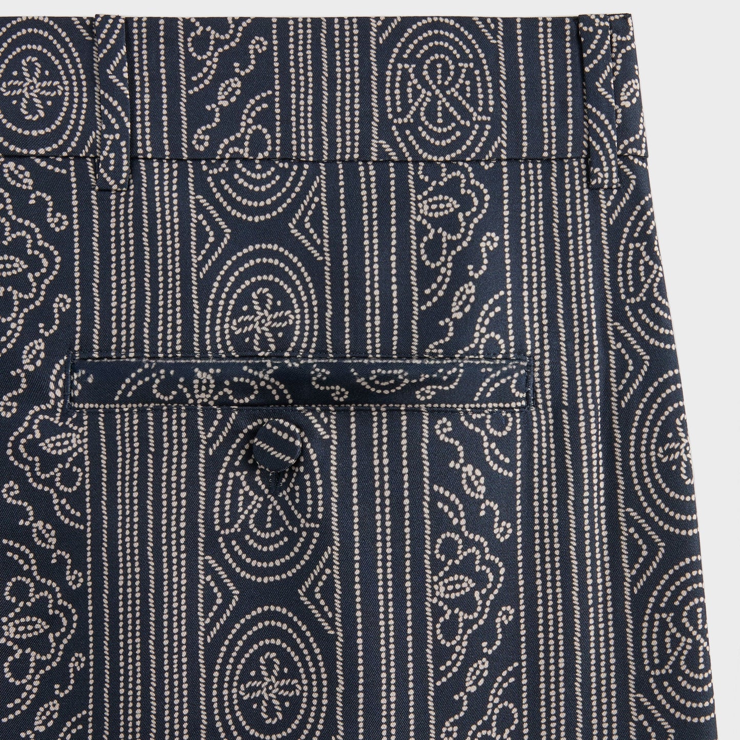 Men Kith &Kin Batik Stripe Pleated Ari Trouser - Nocturnal