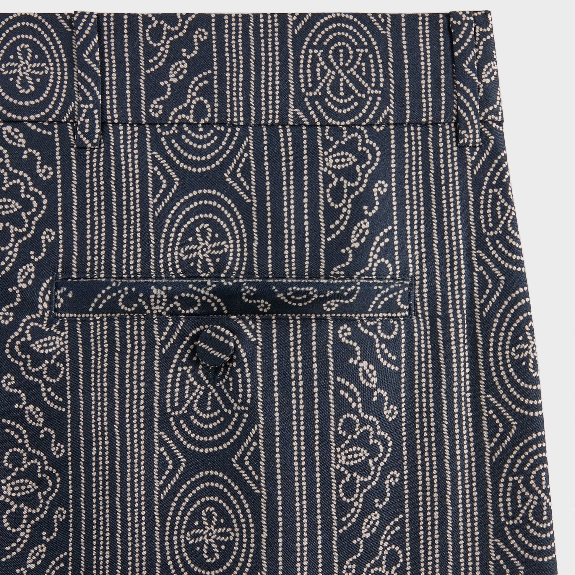 Men Kith &Kin Batik Stripe Pleated Ari Trouser - Nocturnal