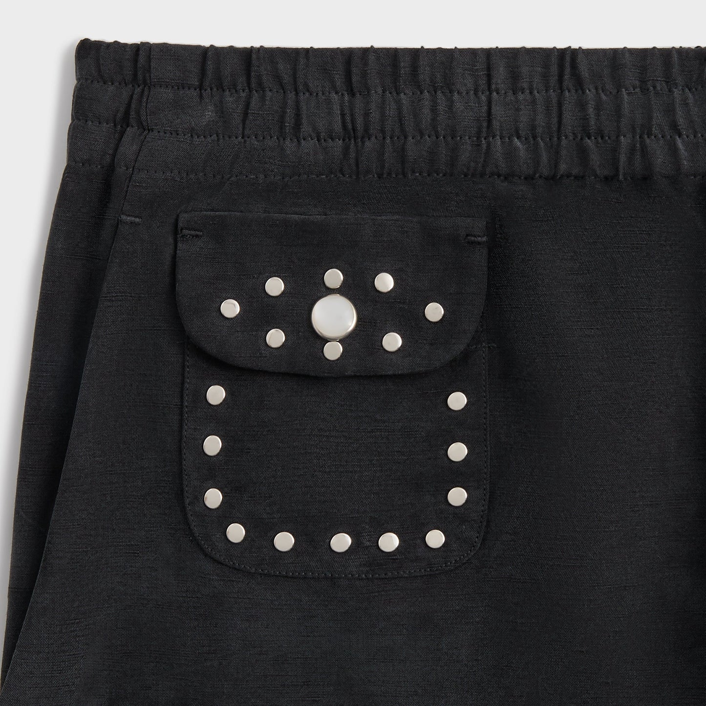 Men Kith &Kin Cupro Linen Kellen Short - Black