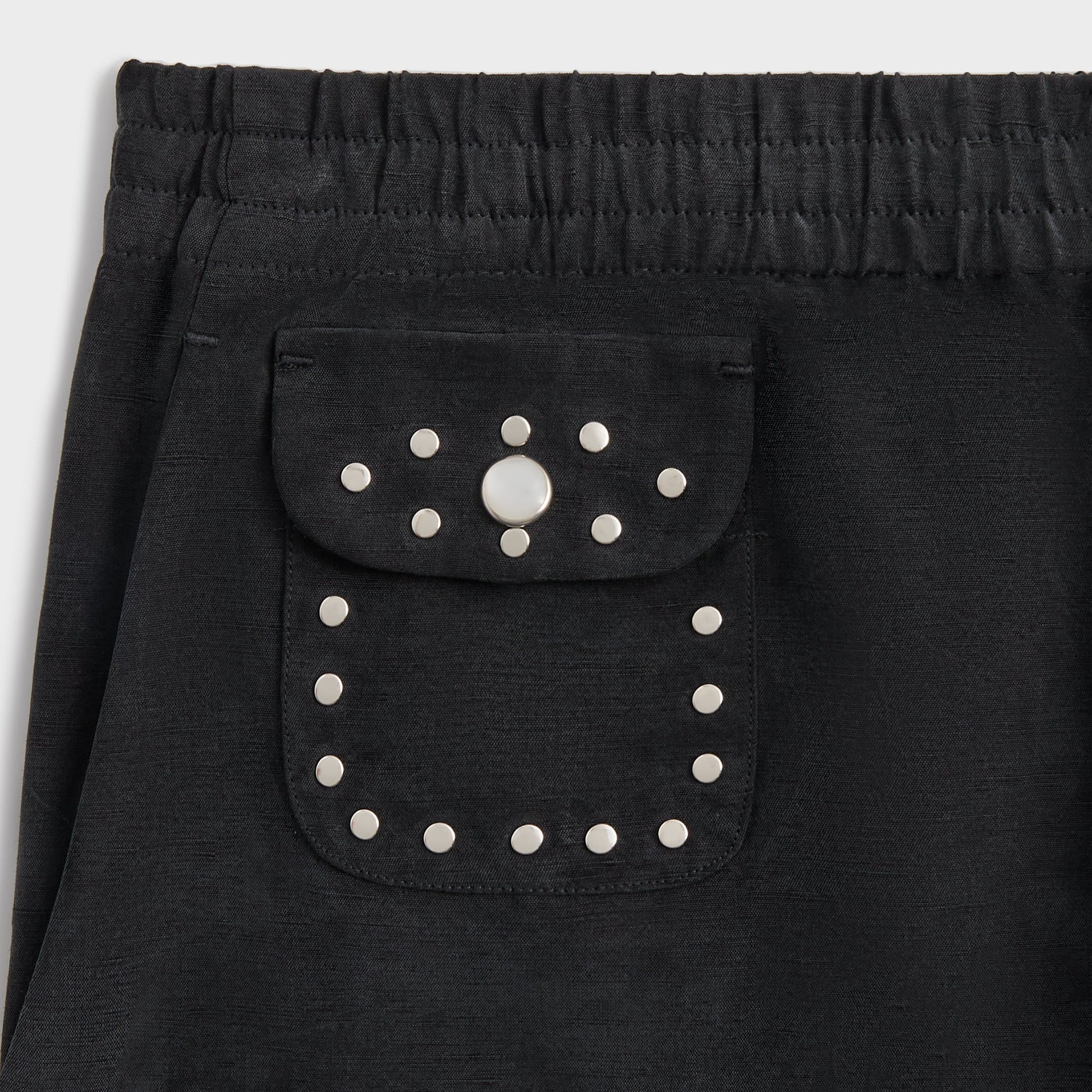Men Kith &Kin Cupro Linen Kellen Short - Black