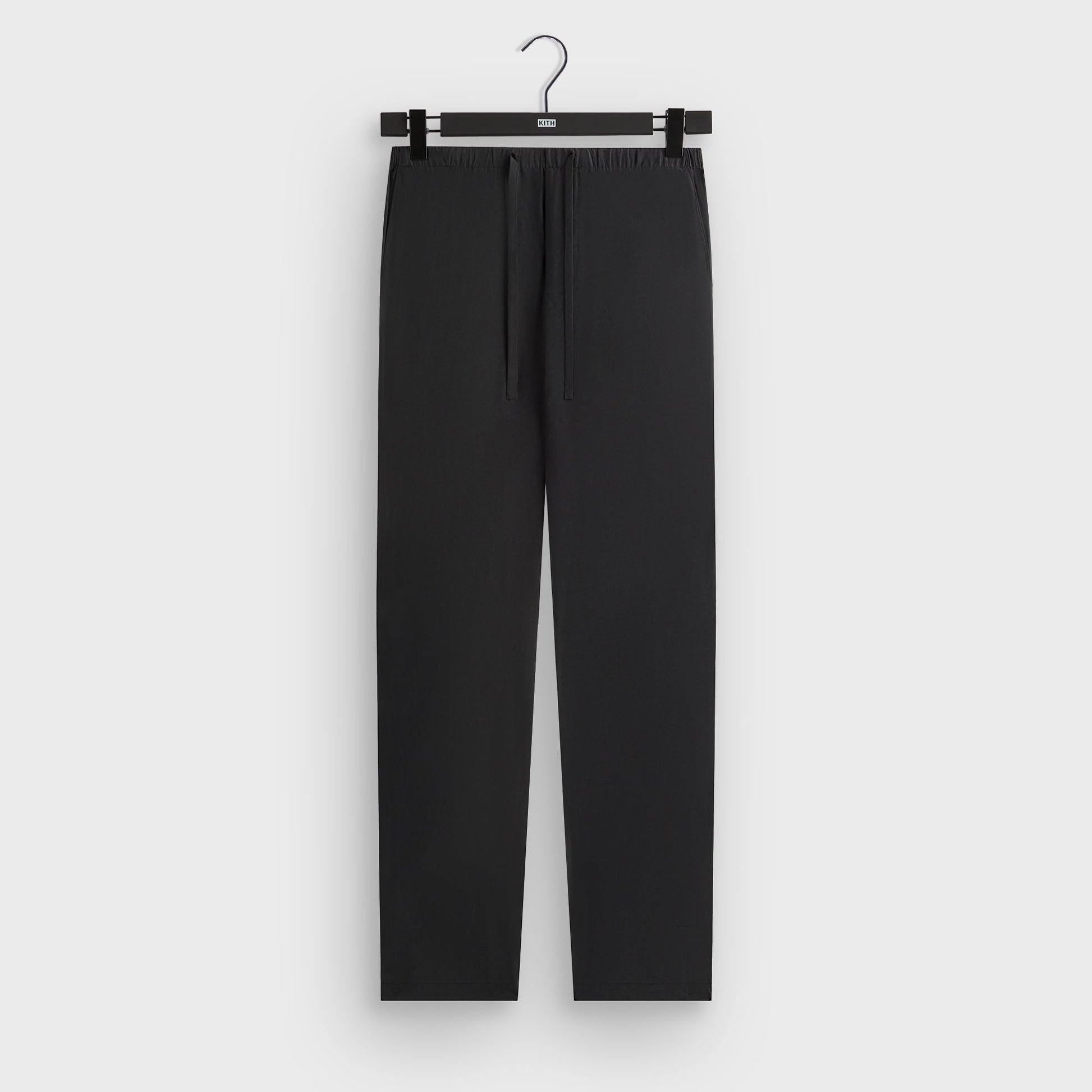 Men Kith &Kin Silk Habotai Grayson Pant - Black