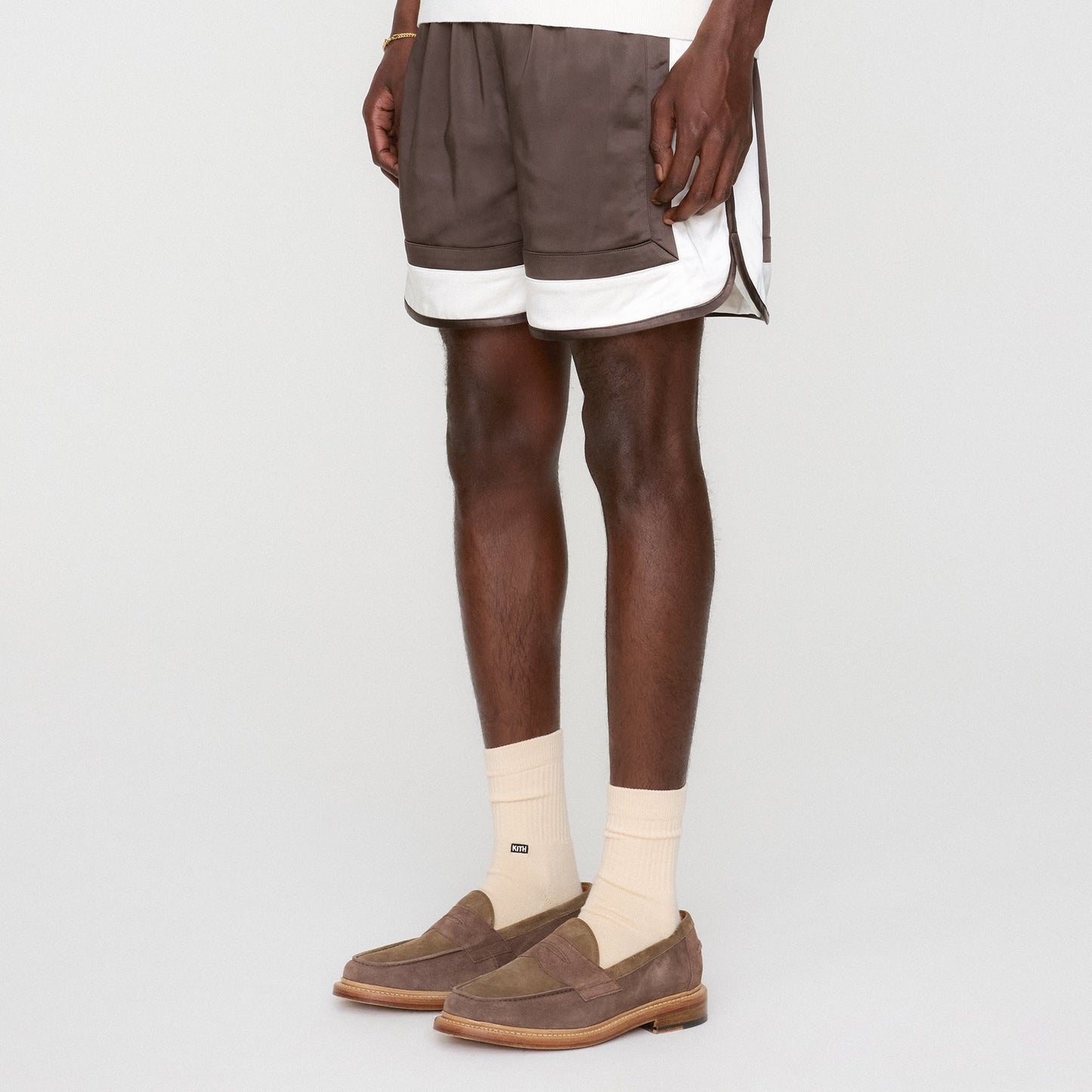 Men Kith &Kin Washed Satin Dylan Short - Kindling