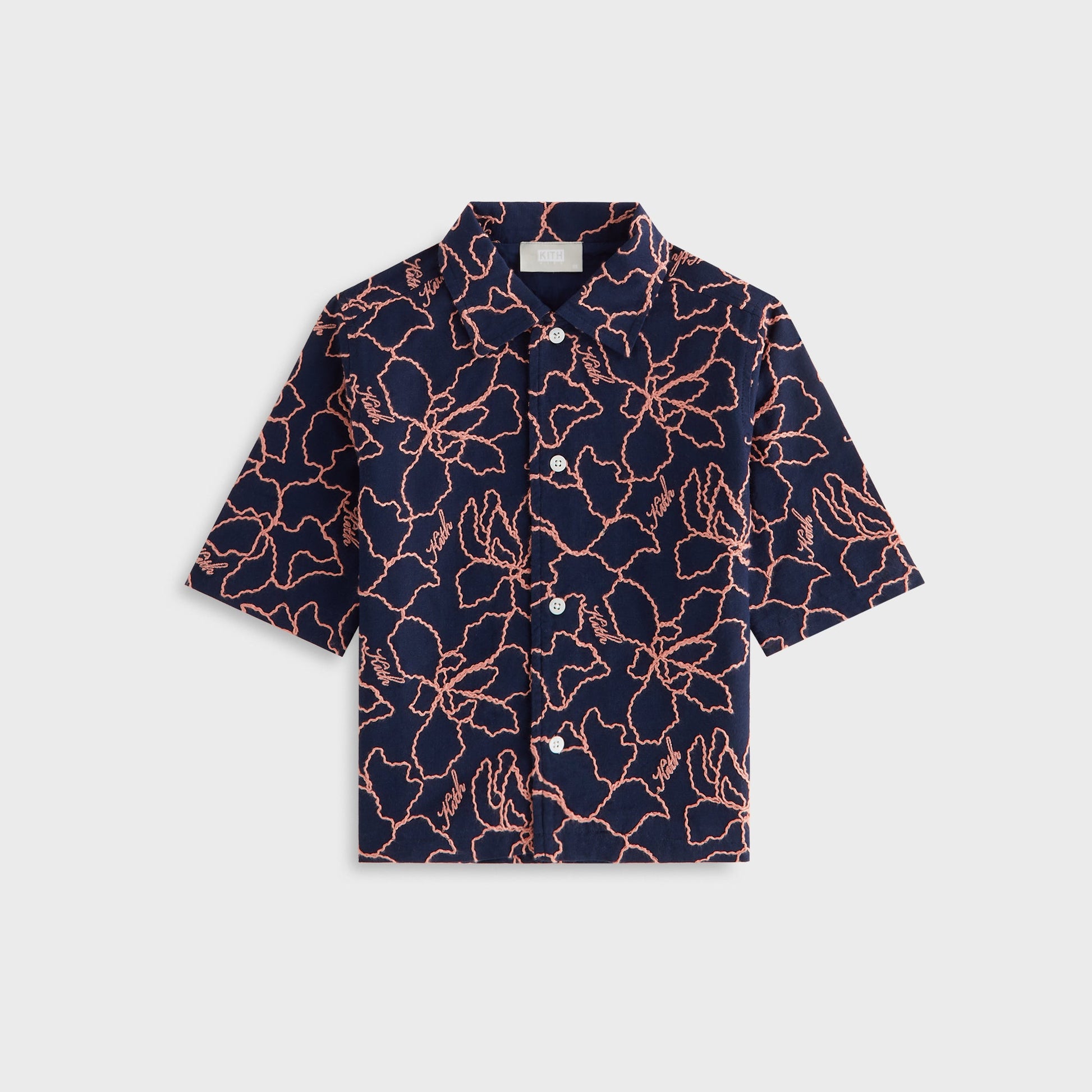 Kids Kith Kith Kids Iris Bennet Camp Shirt - Nocturnal